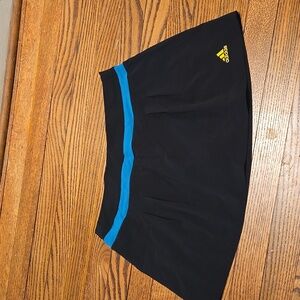 Adidas Black Skirt with Turquiose Stripe Climalite Medium
